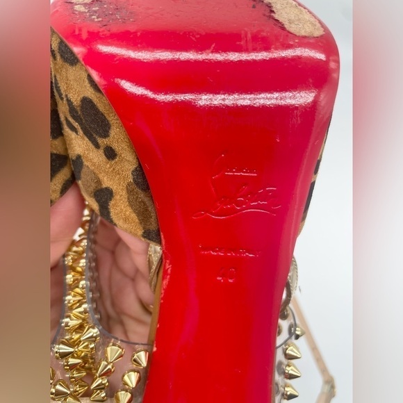 Christian Louboutin Levita Girl Leopard Print High Heel Sandals EU 40 - Picture 6 of 11